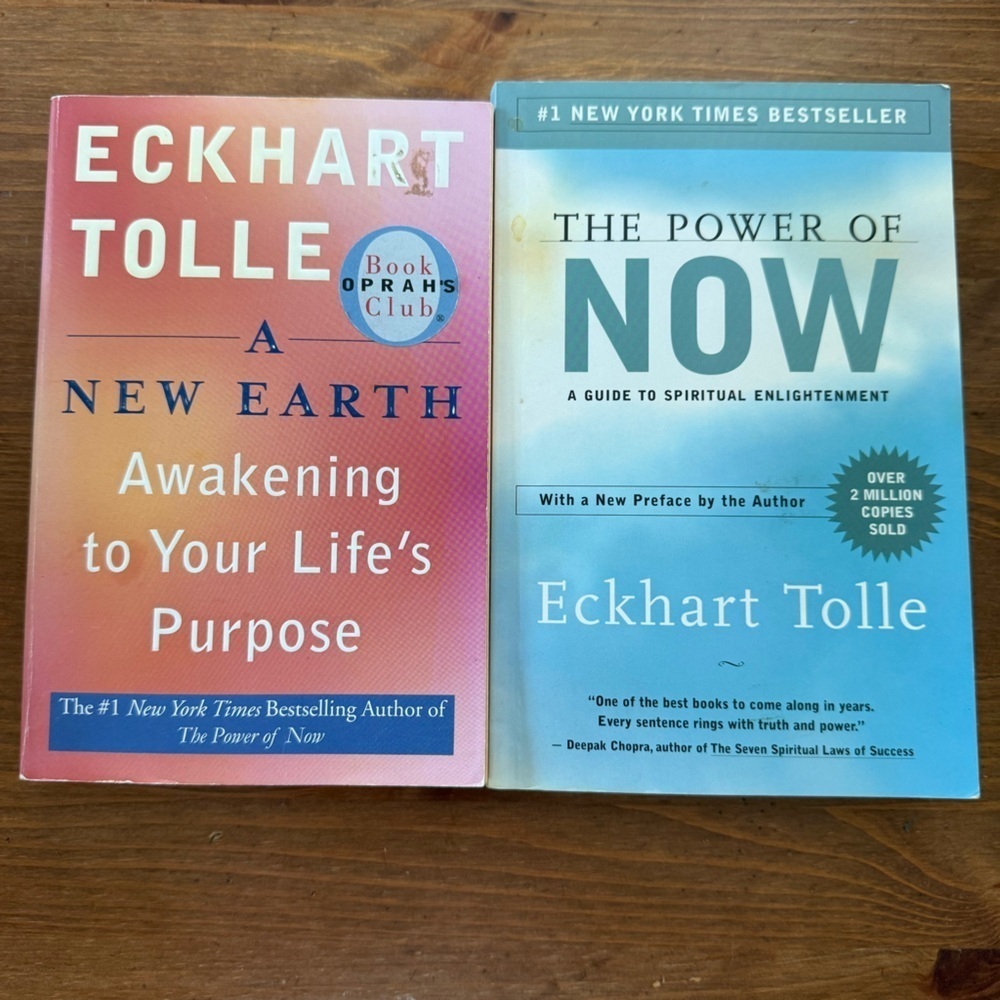 Eckhart Tolle Book  The Power of Now & A New Earth Spirit Personal development